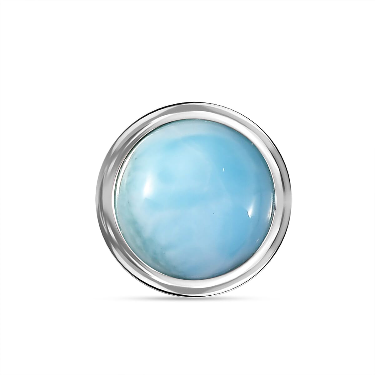 1.60 Ct. Larimar Pendant in Platinum Plated Sterling Silver 8716541 0