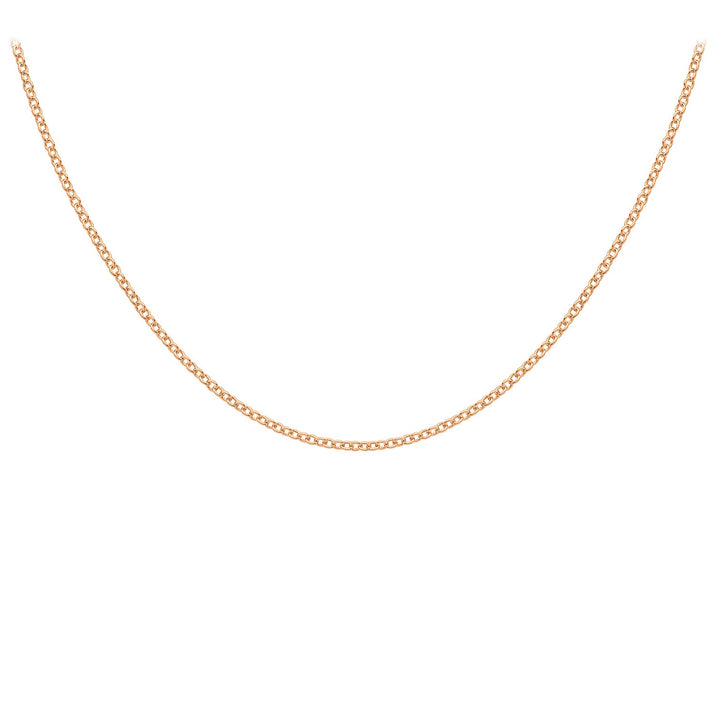 1.6mm Trace Chain 16 Inch in 9K Rose Gold 7592737 1