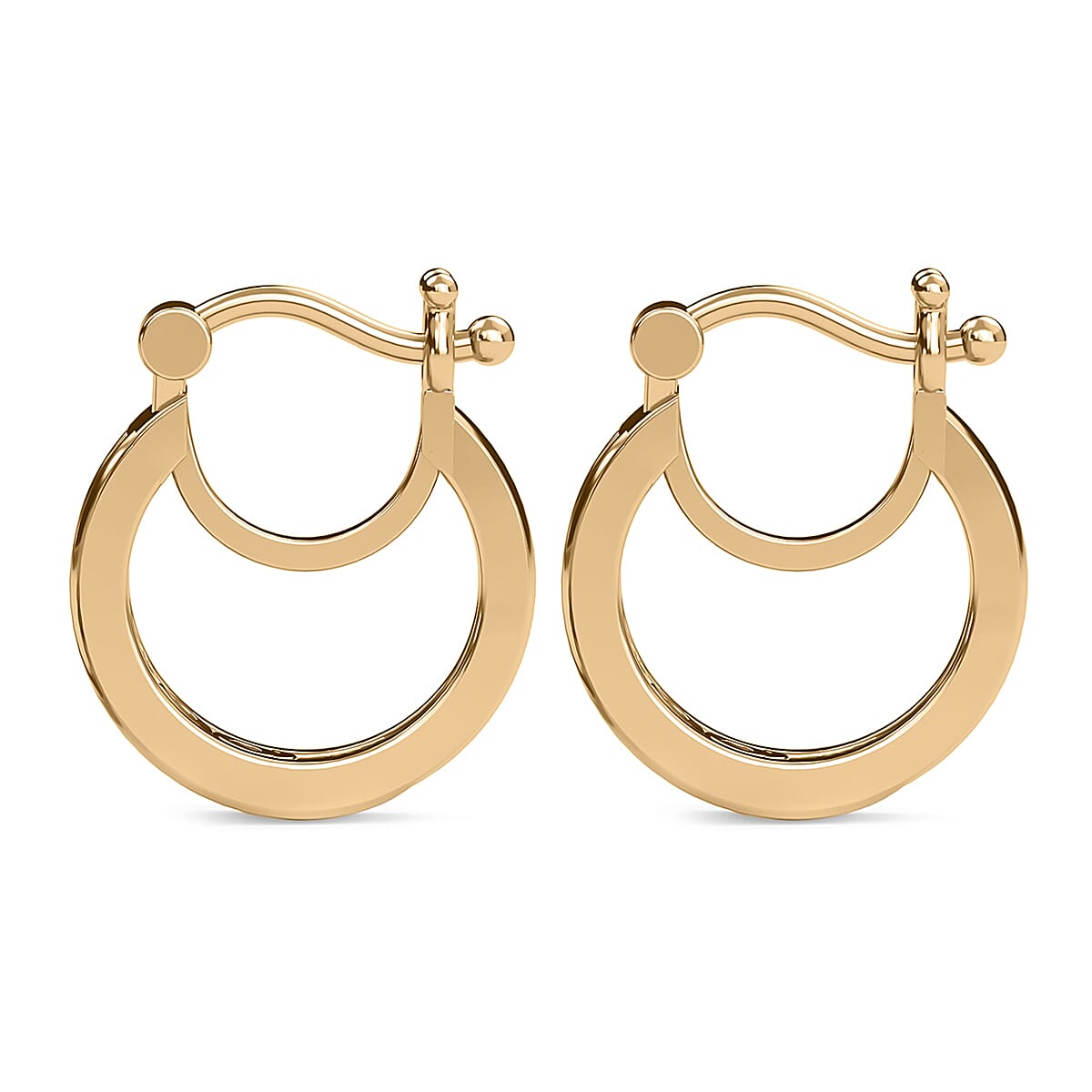 1 Carat Tanzanite Hoop Earrings in Gold Plated Sterling Silver 3129019 5