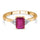 Yellow Gold Ruby Rings