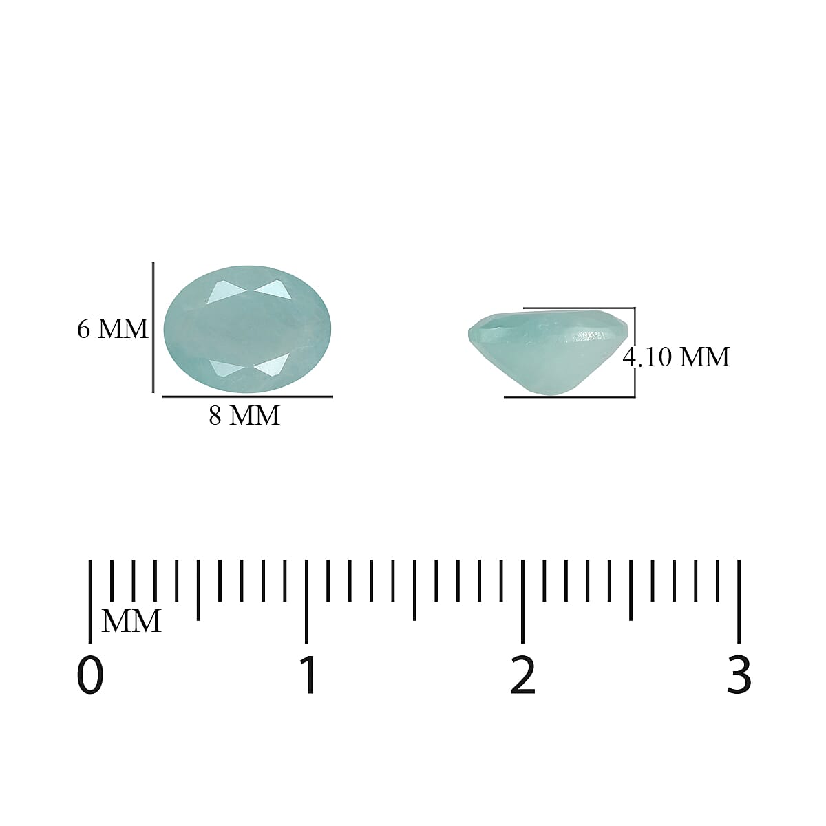 1.1 Ct. Loose Grandidierite A Grade Oval 8x6mm 6188932 3