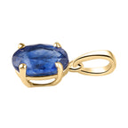 9K Yellow Gold Masoala Sapphire (FF) Solitaire Pendant 1.15 Ct.