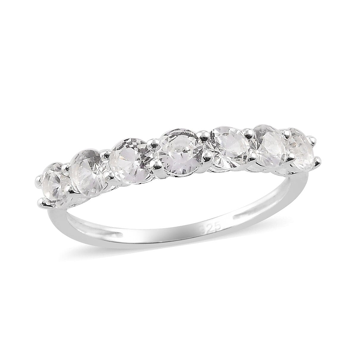 1.25 Ct. White Sapphire 7-Stone Look Ring in Sterling Silver 3738750 0