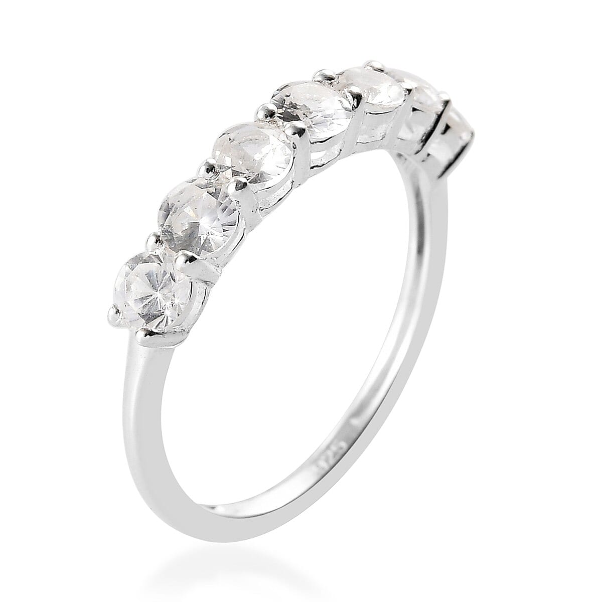 1.25 Ct. White Sapphire 7-Stone Look Ring in Sterling Silver 3738750 4
