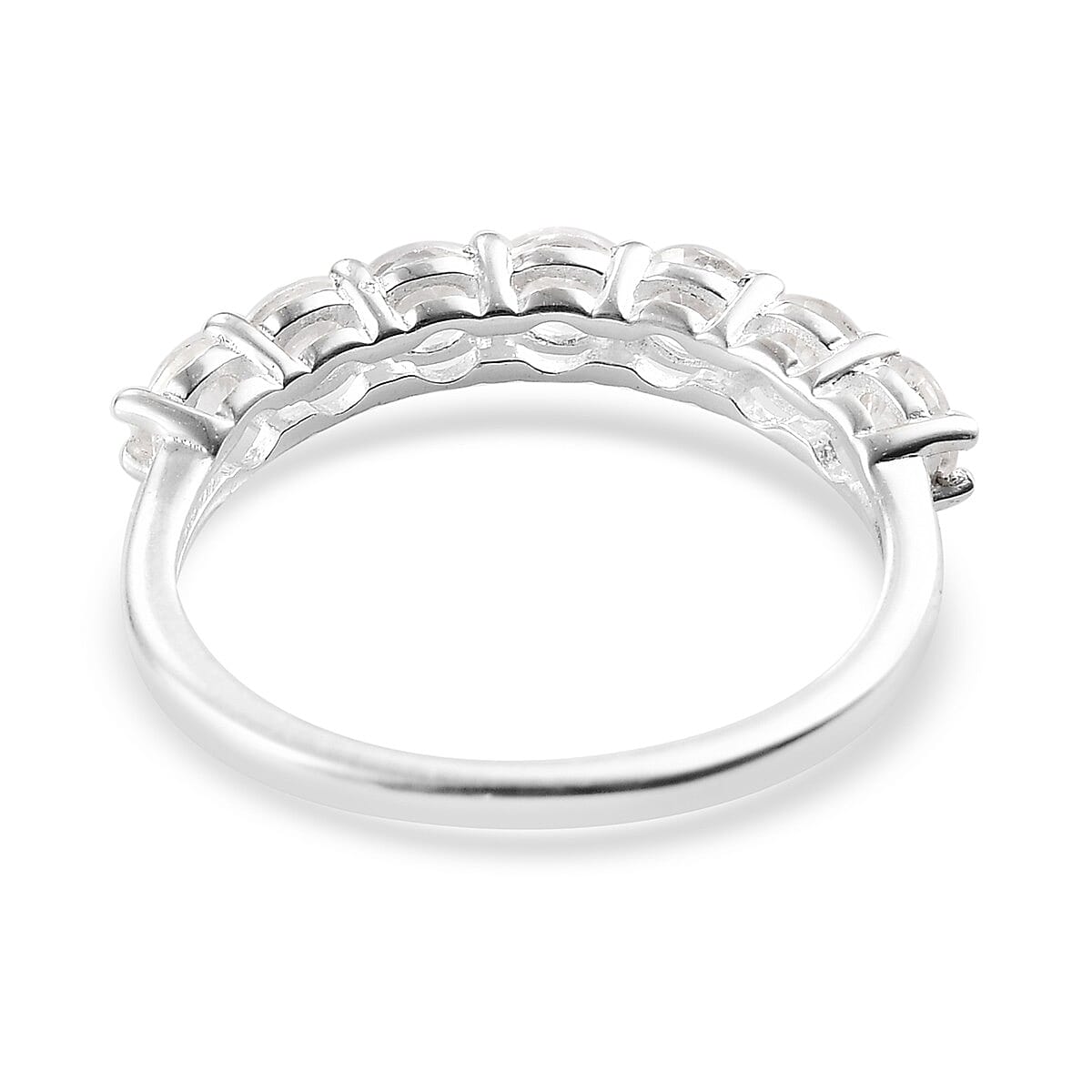 1.25 Ct. White Sapphire 7-Stone Look Ring in Sterling Silver 3738750 5