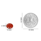 Set of 2 - Premium Quality Fire Opal Oval 8x6 mm 1.42 Ct.