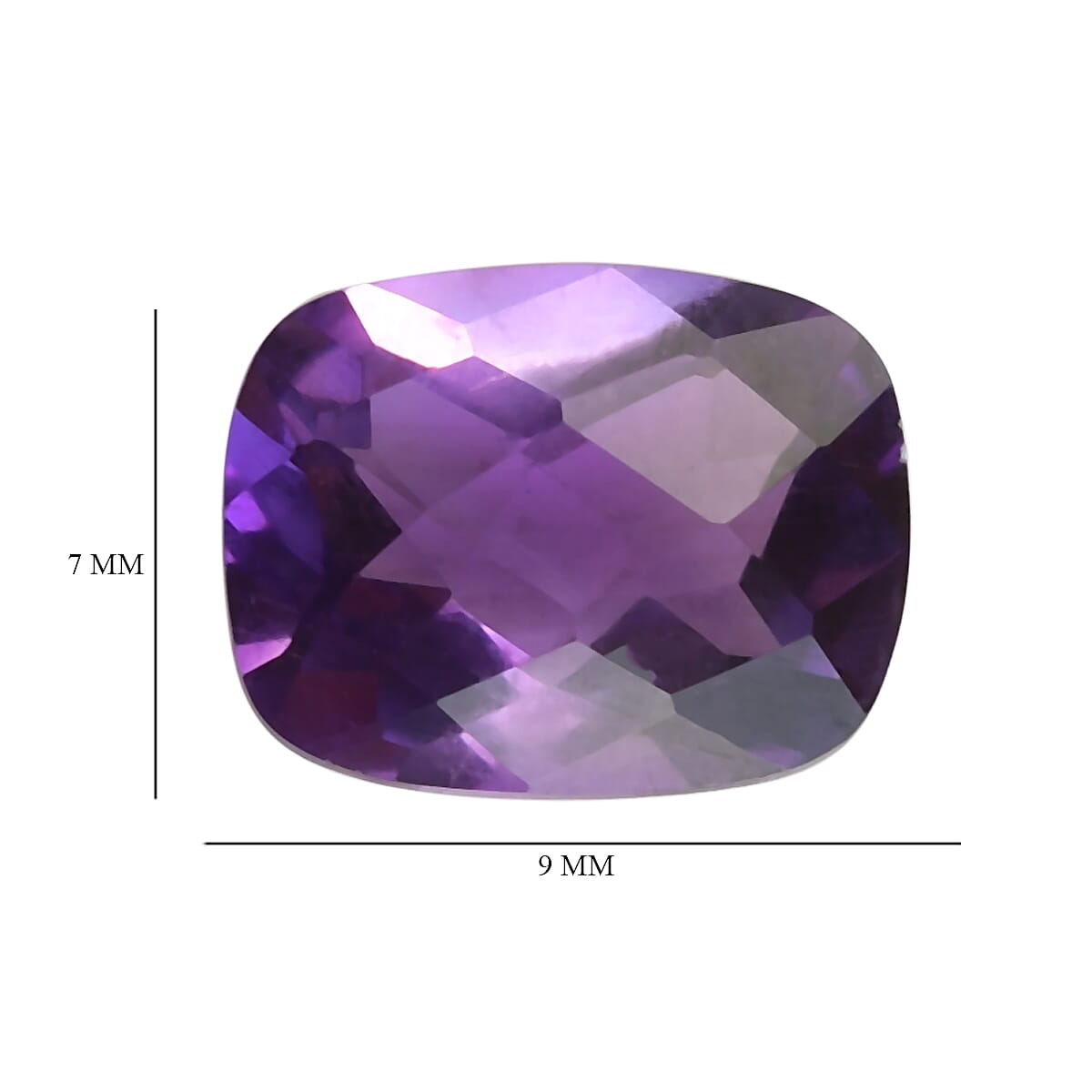 1.53 Ct. Loose Moroccan Amethyst AA Grade CUSHION 9x7 mm 6268126 4