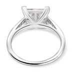 Moissanite Ring in Rhodium Overlay Sterling Silver 1.54 Ct.