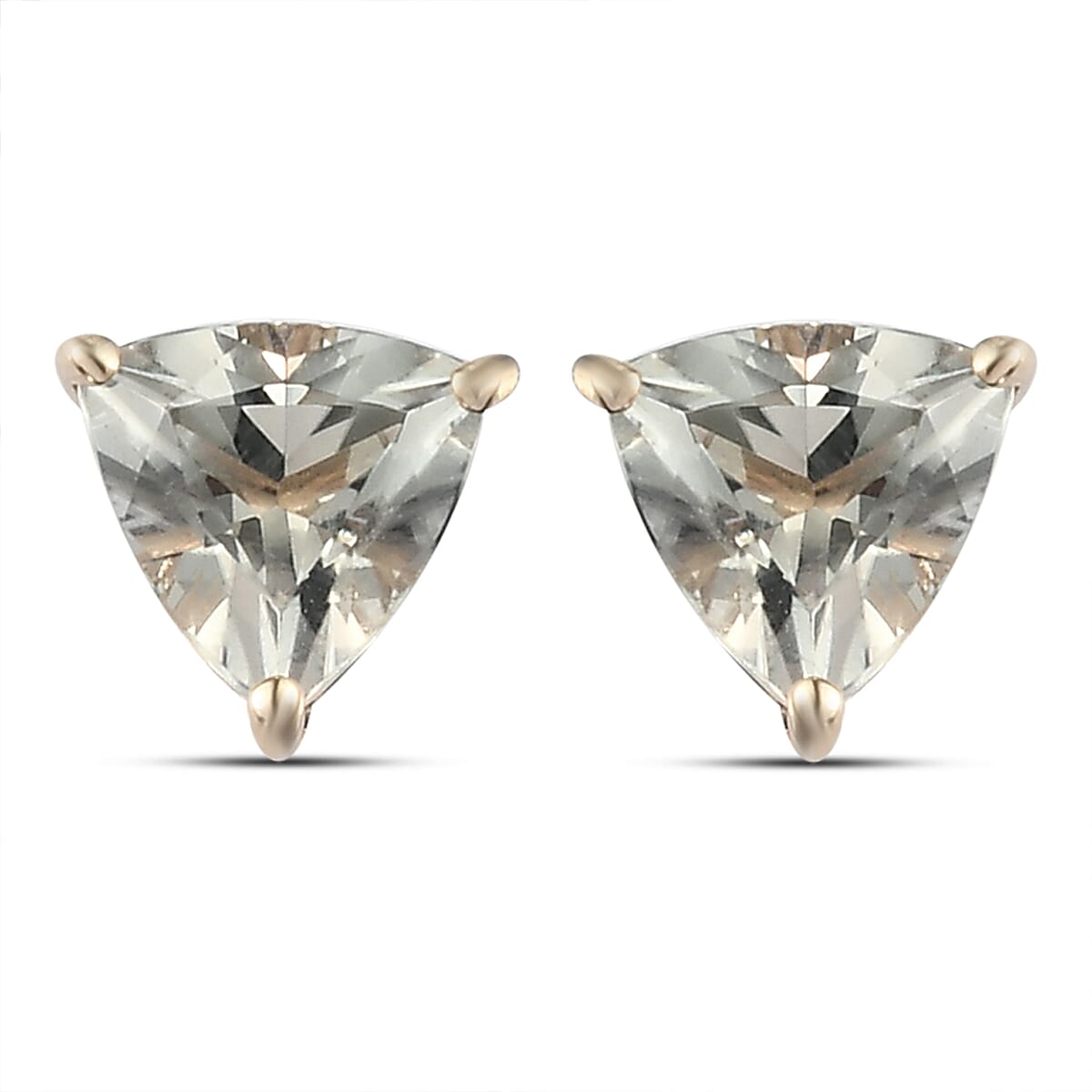1.6 Ct. AAA Turkizite Solitaire Stud Earring in 9K Yellow Gold 3868929 0