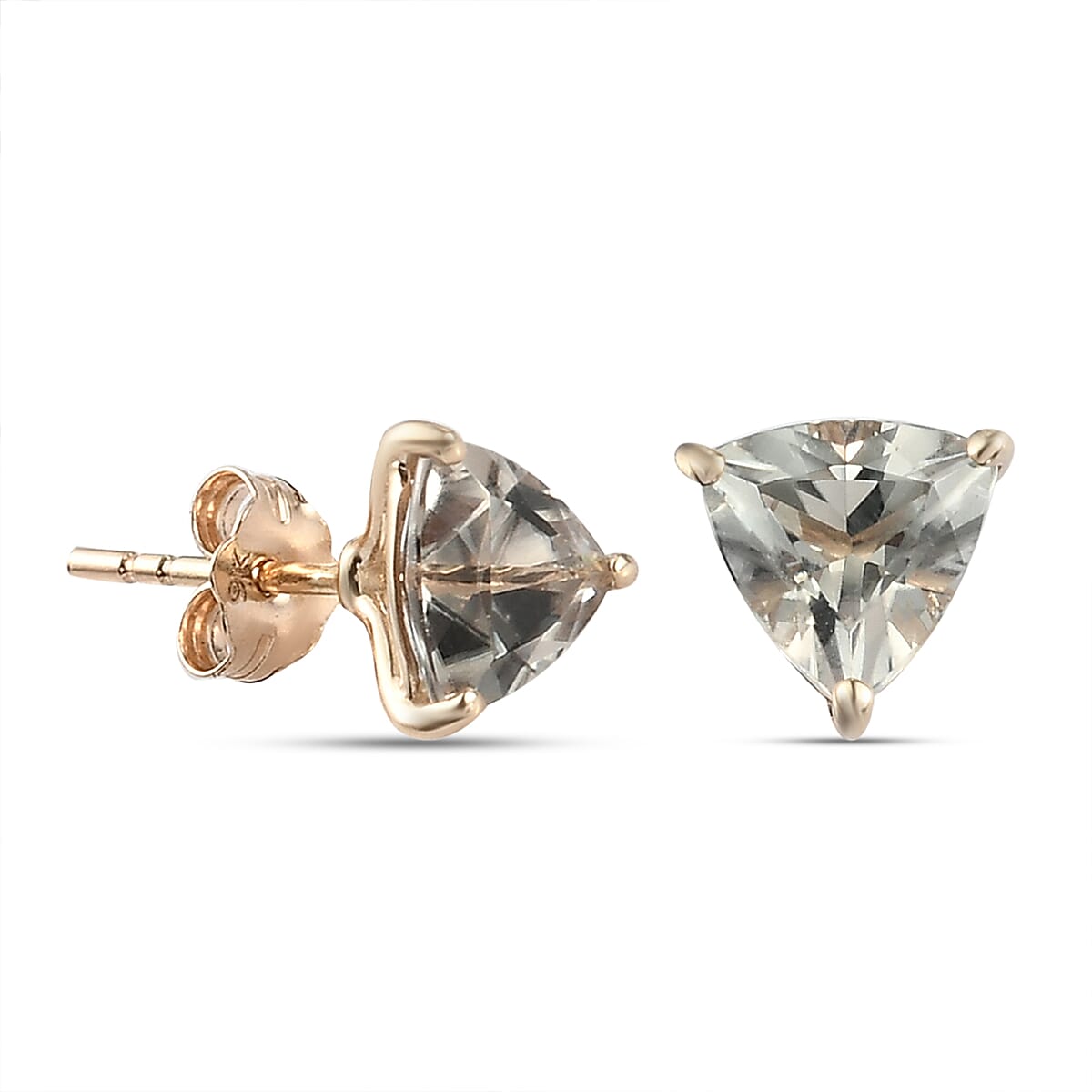 1.6 Ct. AAA Turkizite Solitaire Stud Earring in 9K Yellow Gold 3868929 4