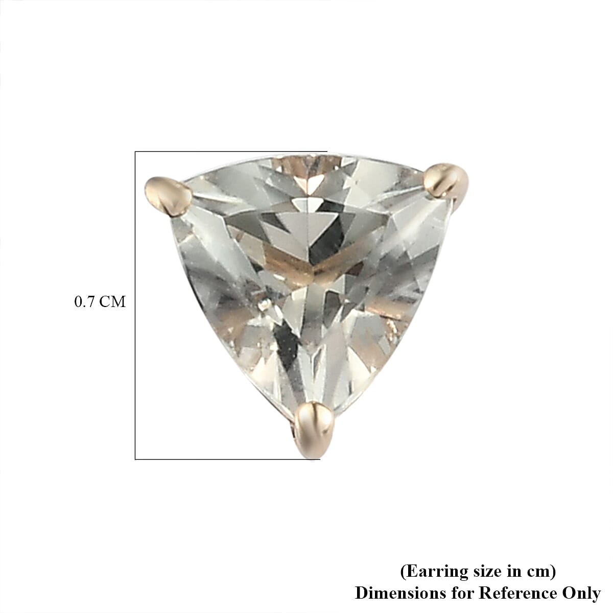 1.6 Ct. AAA Turkizite Solitaire Stud Earring in 9K Yellow Gold 3868929 5