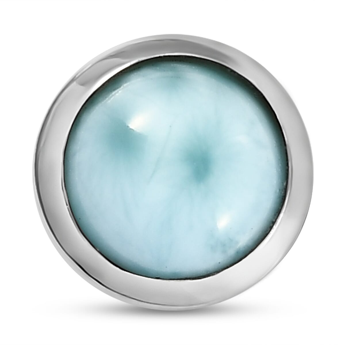 1.60 Ct. Larimar Pendant in Platinum Plated Sterling Silver 8716541 2
