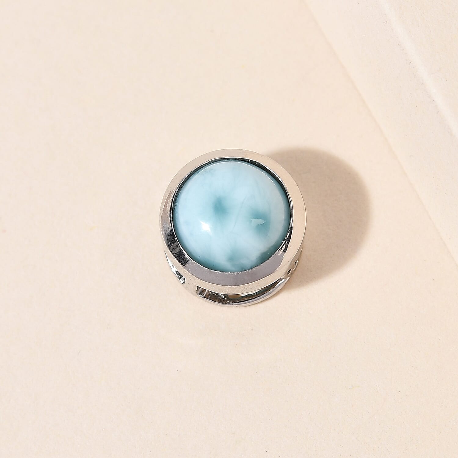 1.60 Ct. Larimar Pendant in Platinum Plated Sterling Silver 8716541 9