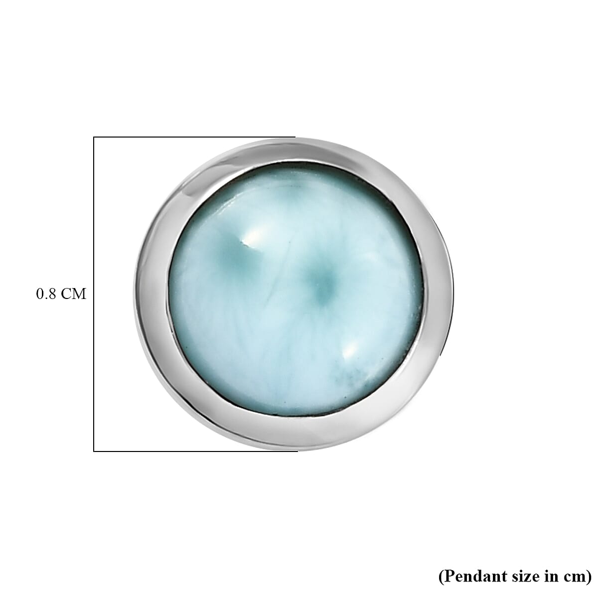 1.60 Ct. Larimar Pendant in Platinum Plated Sterling Silver 8716541 12
