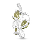 Natural Hebei Peridot Pendant in Sterling Silver 1.83 Ct.
