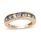 From Tucson - Close Out 14K Yellow Gold Peacock Tanzanite (Rnd) Ring 1.75 Ct.