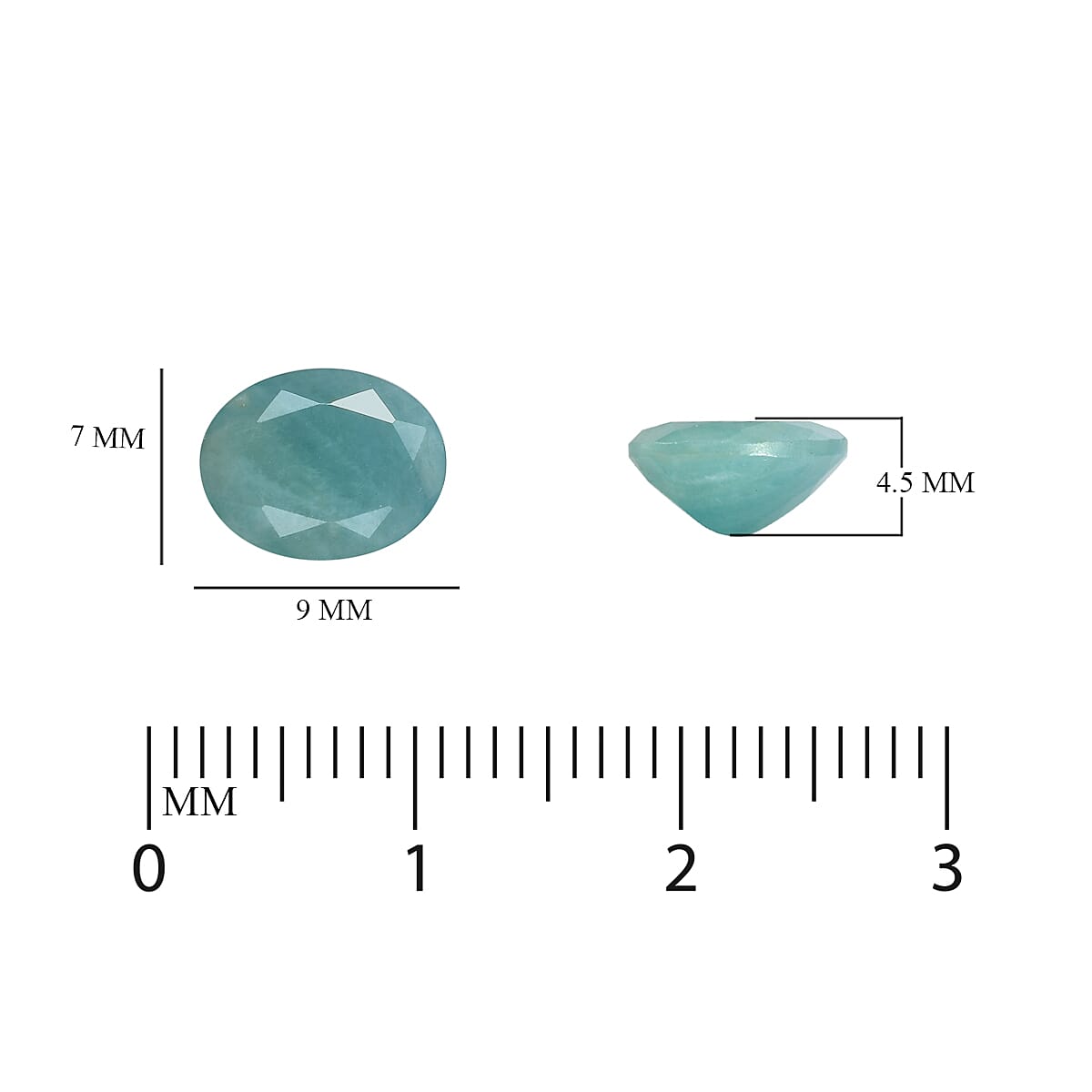 1.75 Ct. Loose Grandidierite A Grade Oval 9x7mm 6188933 3