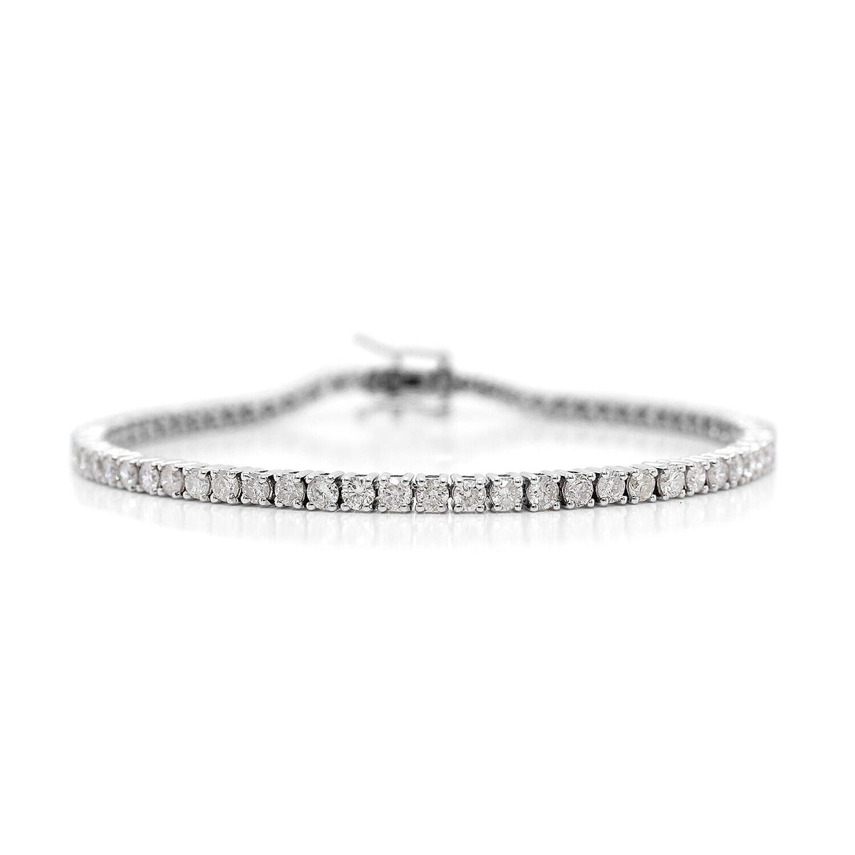 1.76 Ct. Diamond I1 I2-GH Tennis Bracelet in 14K White Gold Size 7 Inch 6088961 0