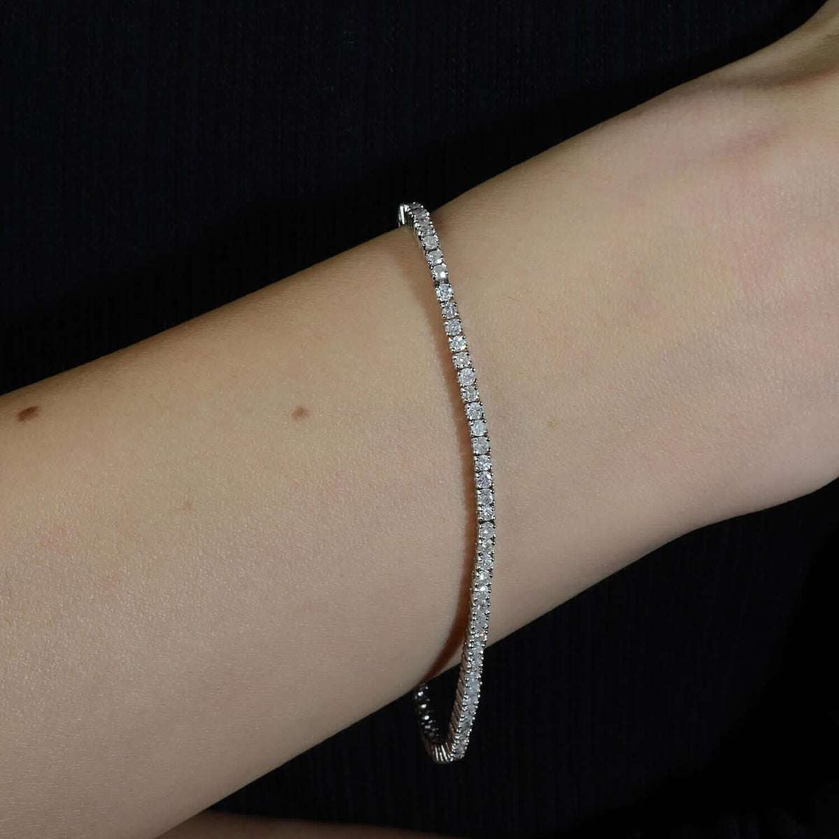 1.76 Ct. Diamond I1 I2-GH Tennis Bracelet in 14K White Gold Size 7 Inch 6088961 1