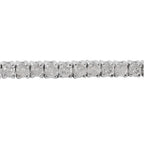 14K White Gold, Certified Independent Laboratories Diamond (I1-I2-G-H) Line Bracelet (Size 7) 1.76 Ct, Gold Wt. 8.10 Gms