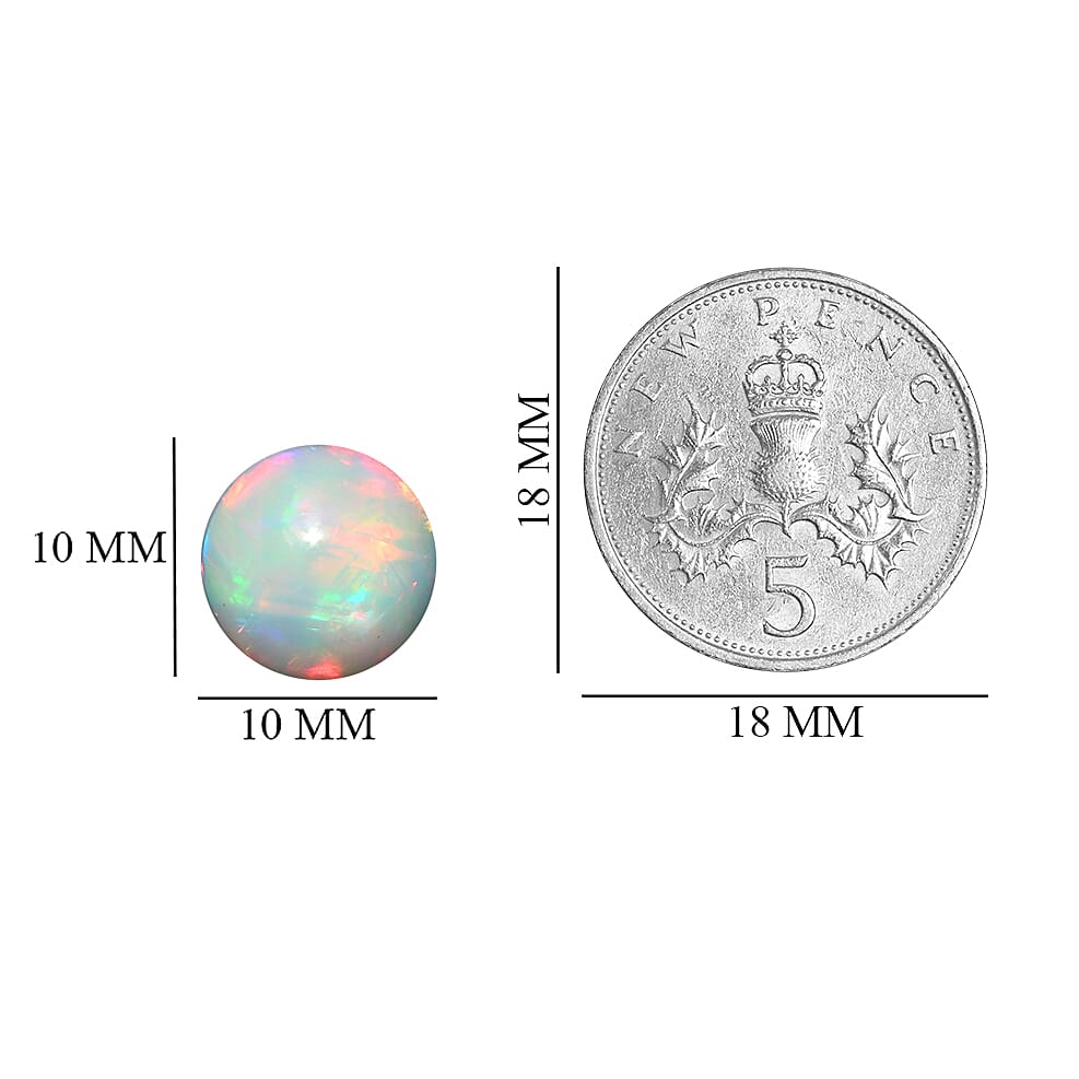 1.76 Ct. Loose Ethiopian Opal A Grade Round 10.0mm 6189129 4