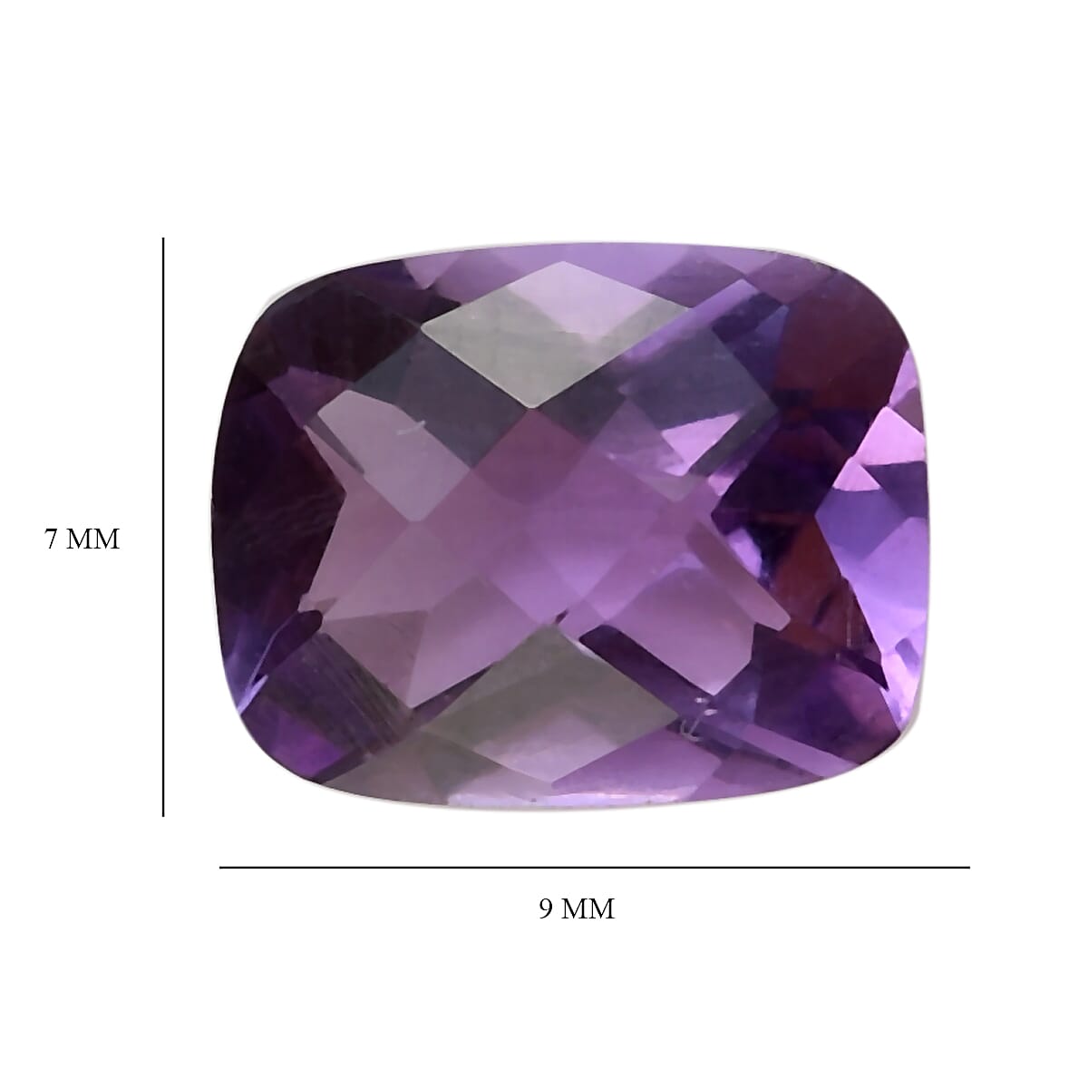 1.90 Ct. Loose Mashamba Amethyst AA Grade CUSHION 9x7 mm 6268083 4