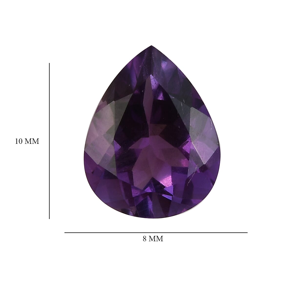 1.90 Ct. Loose Mashamba Amethyst AA Grade PEAR 10x8 mm 6268104 4