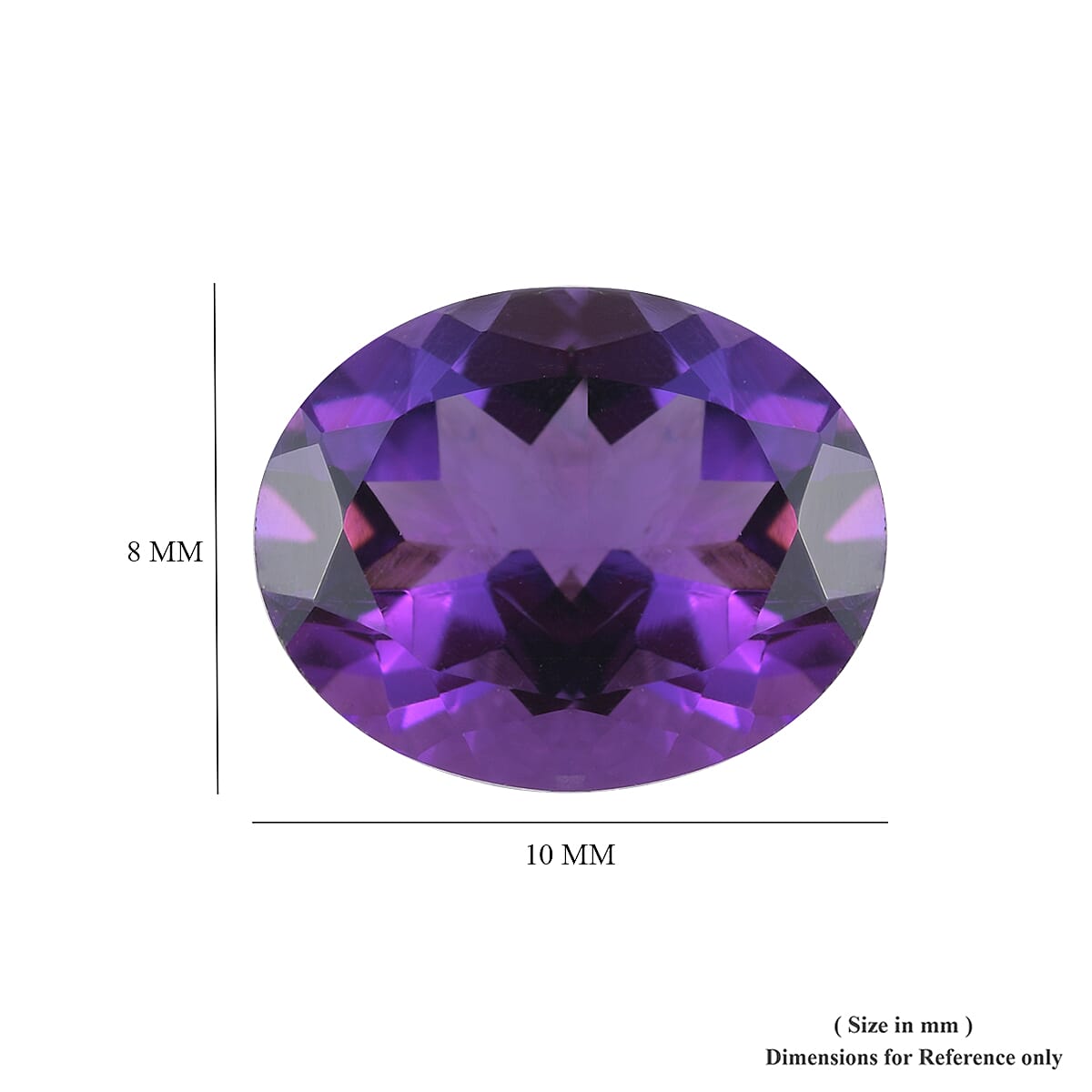 1.95 Carat AAA African Amethyst Oval 10.02x8.05x5.36 MM 6050087 4