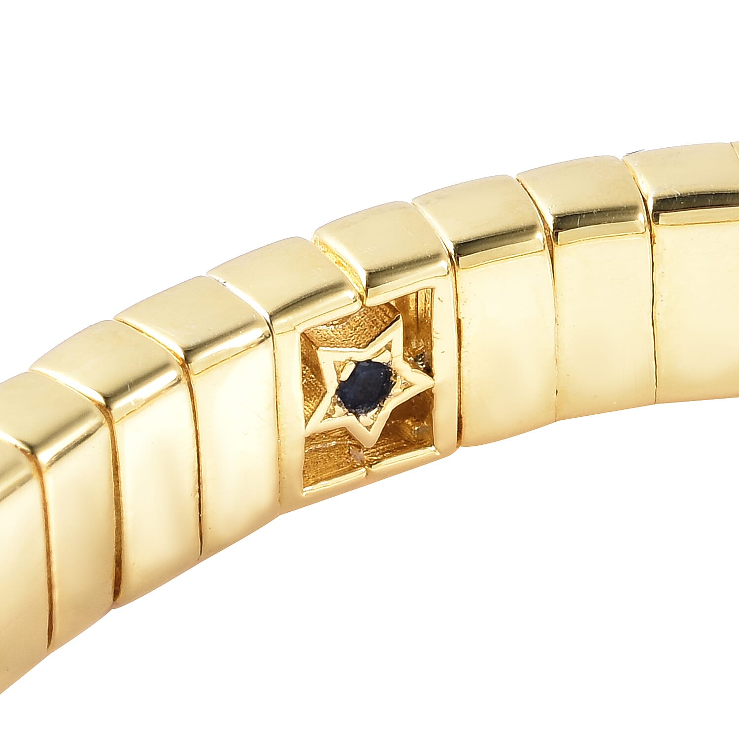 GP Collection - Tubo Gas - Australian Boulder Opal Bangle (Size 7.5) in Yellow Gold Overlay Sterling Silver 3726588 6