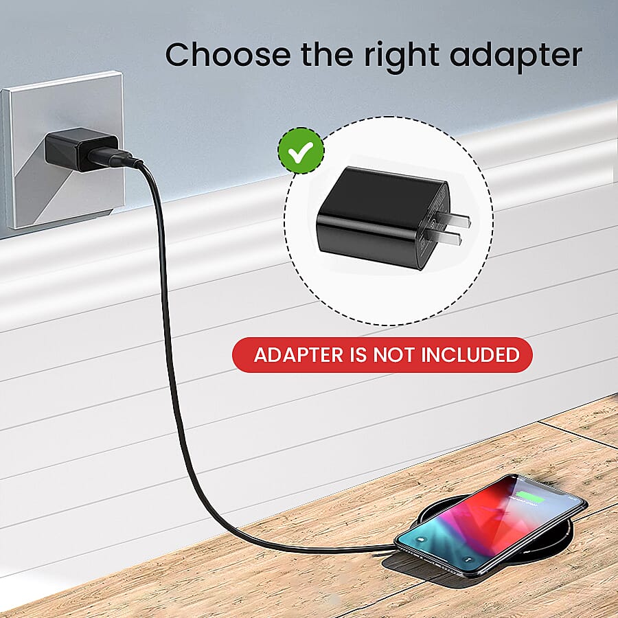 10 Watts Wireless Fast Charger with LED Indicator for Samsung Galaxy S21/S20/S10/S10+/S10e/S9/S9+/S8/S7, iPhone 13/12/SE 2/11/Xs/XR/X/8 Plus/8, Airpods, and All Qi-Enabled Phone- Black 7456318 4