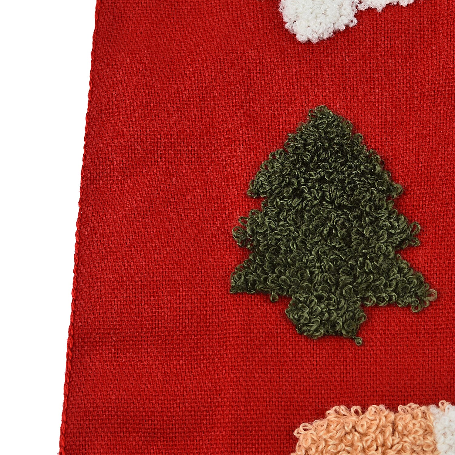 100% Cotton Towel Embroidery Soft Cushion Cover with Santa Pattern (45x45cm) 7594476 3
