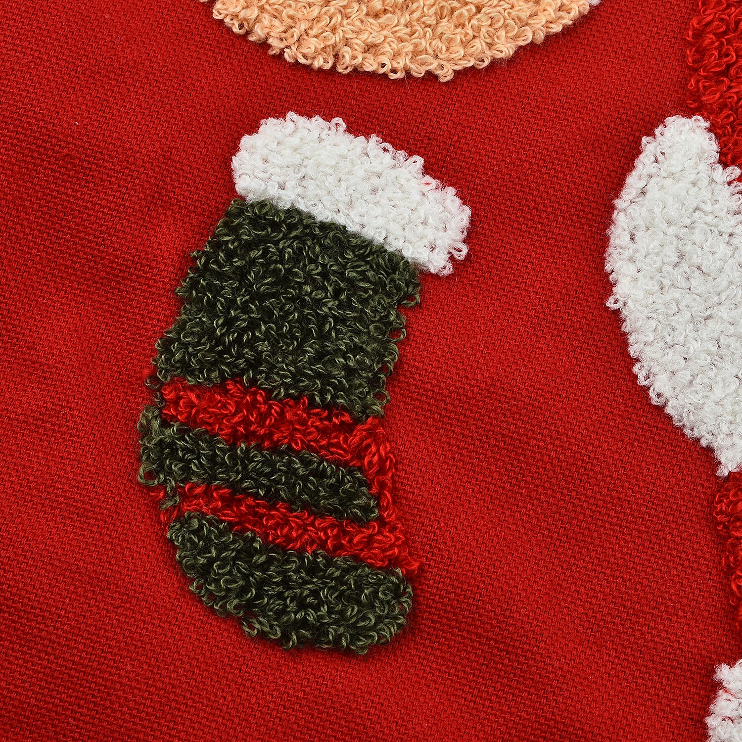 100% Cotton Towel Embroidery Soft Cushion Cover with Santa Pattern (45x45cm) 7594476 4