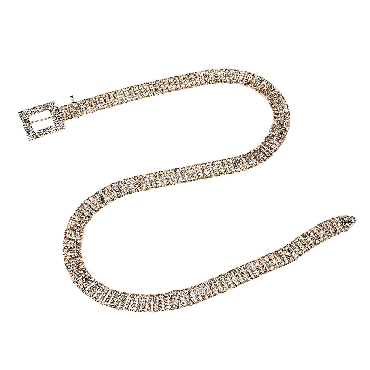 100% Crystal Glass Belt (Size 120 cm) - Gold 7489116 0