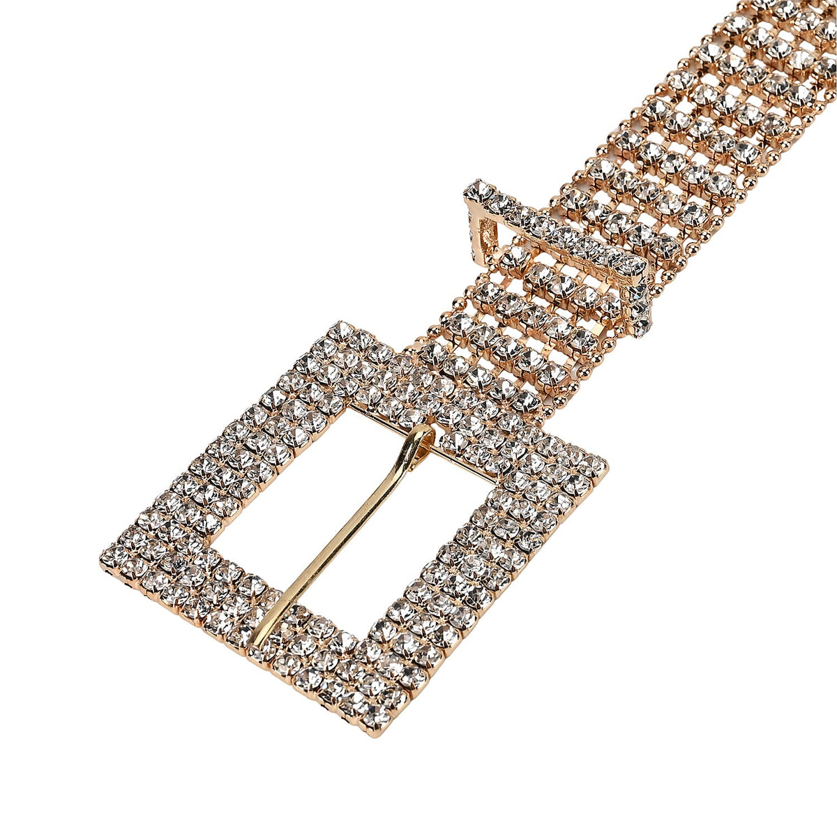 100% Crystal Glass Belt (Size 120 cm) - Gold 7489116 2