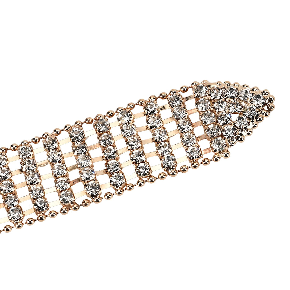 100% Crystal Glass Belt (Size 120 cm) - Gold 7489116 3
