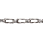 100% Crystal Glass Belt (Size 130 cm) - Black