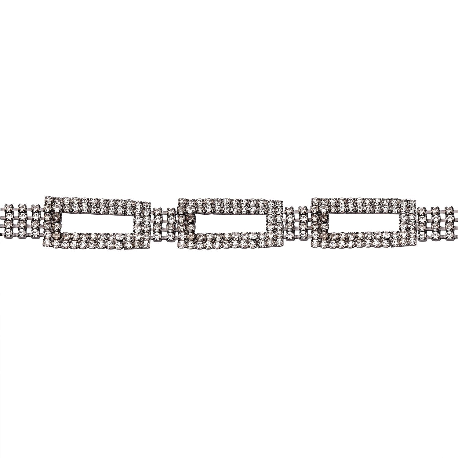 100% Crystal Glass Belt (Size 130 cm) - Black 7489109 2