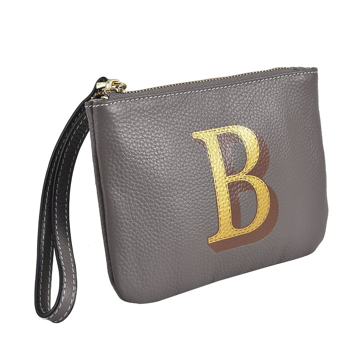 100% Genuine Leather Alphabet E Wallet with RFID Protection - Orange V32607754 13