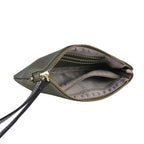 Genuine Leather Alphabet Wallet (Size 18x12x1 cm) - Navy & Navy