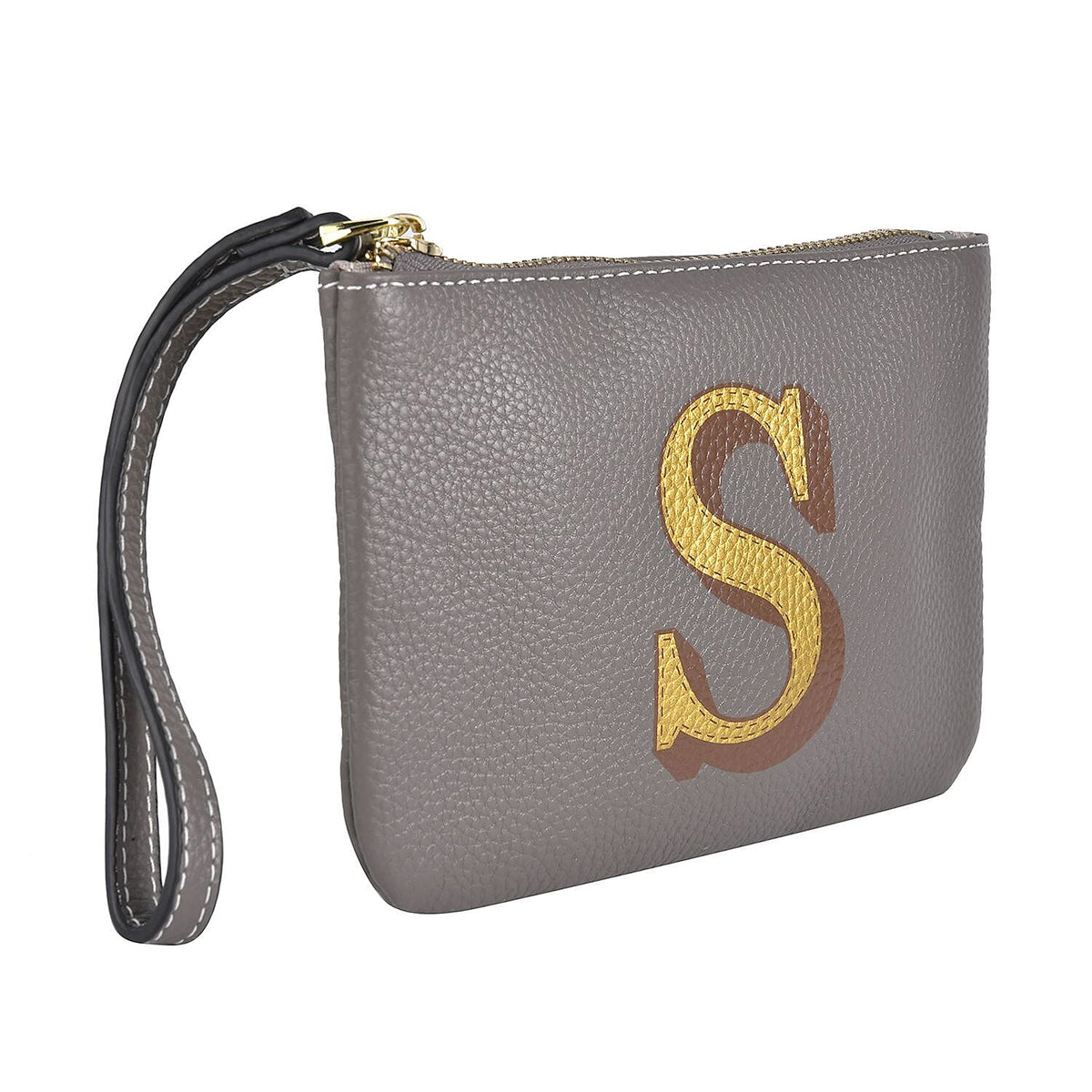 100% Genuine Leather Alphabet E Wallet with RFID Protection - Orange 7028264 7