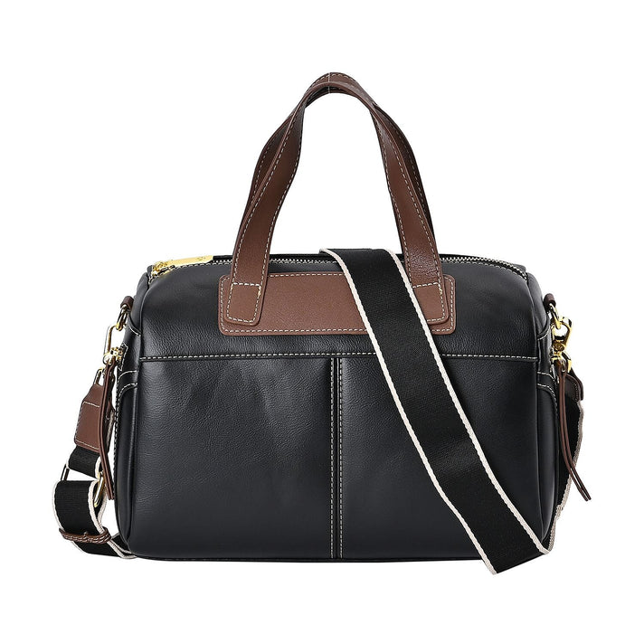 Manhattan CloseOut- 100% Genuine Leather  Bag with Shoulder Straps - Gold 7603767 1