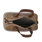 Manhattan CloseOut- 100% Genuine Leather  Bag with Shoulder Straps - Gold