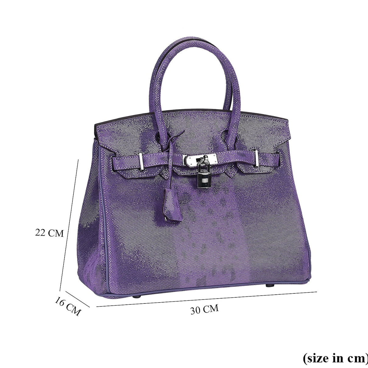 La Marey Genuine Leather Snakeskin Crossbody Bag - Purple 7890954 4