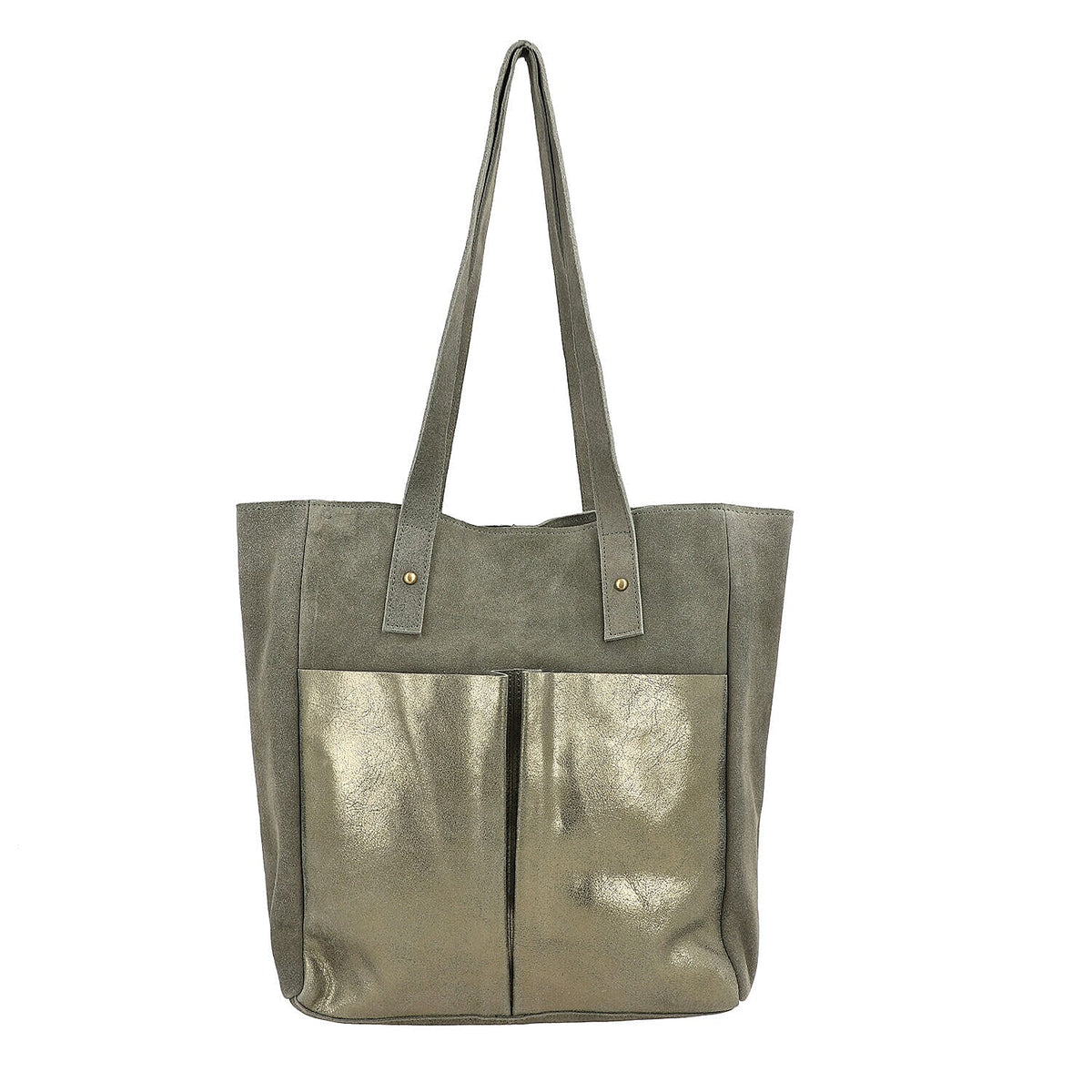 Italian Closeout Deal- 100% Genuine Leather Tote Bag - Deep Green 7165969 0