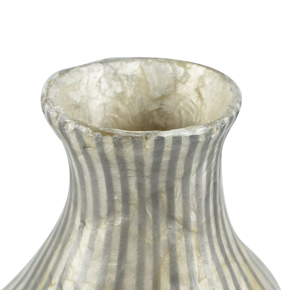 100% Handmade Capiz Circular Round Vase - Blue 7126661 3