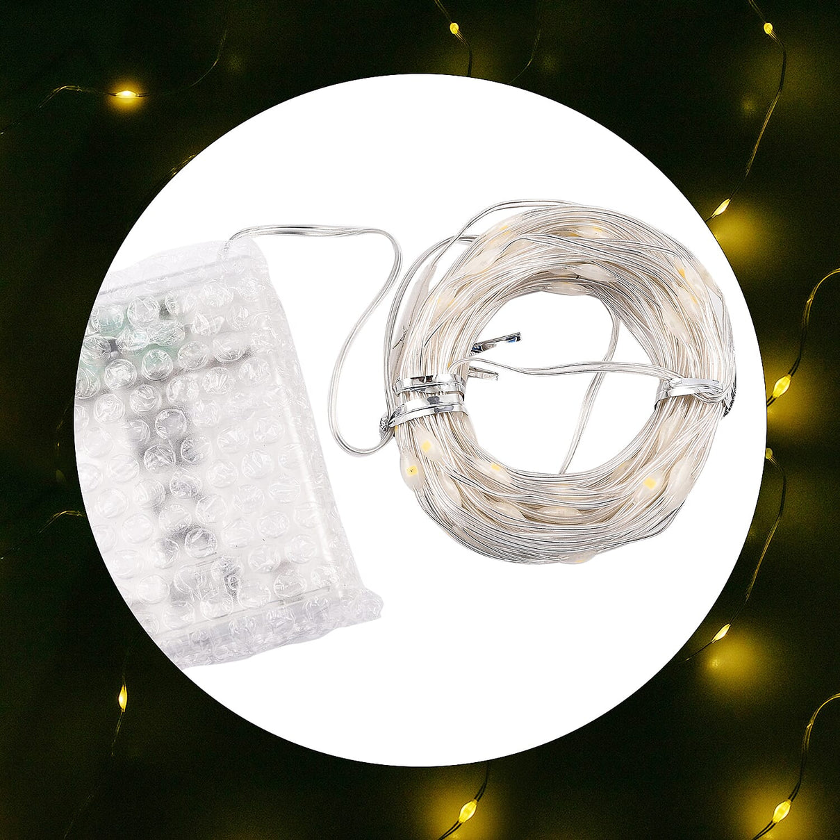 100 LED Lights with Flashing - Timer - Warm Light 8727925 0