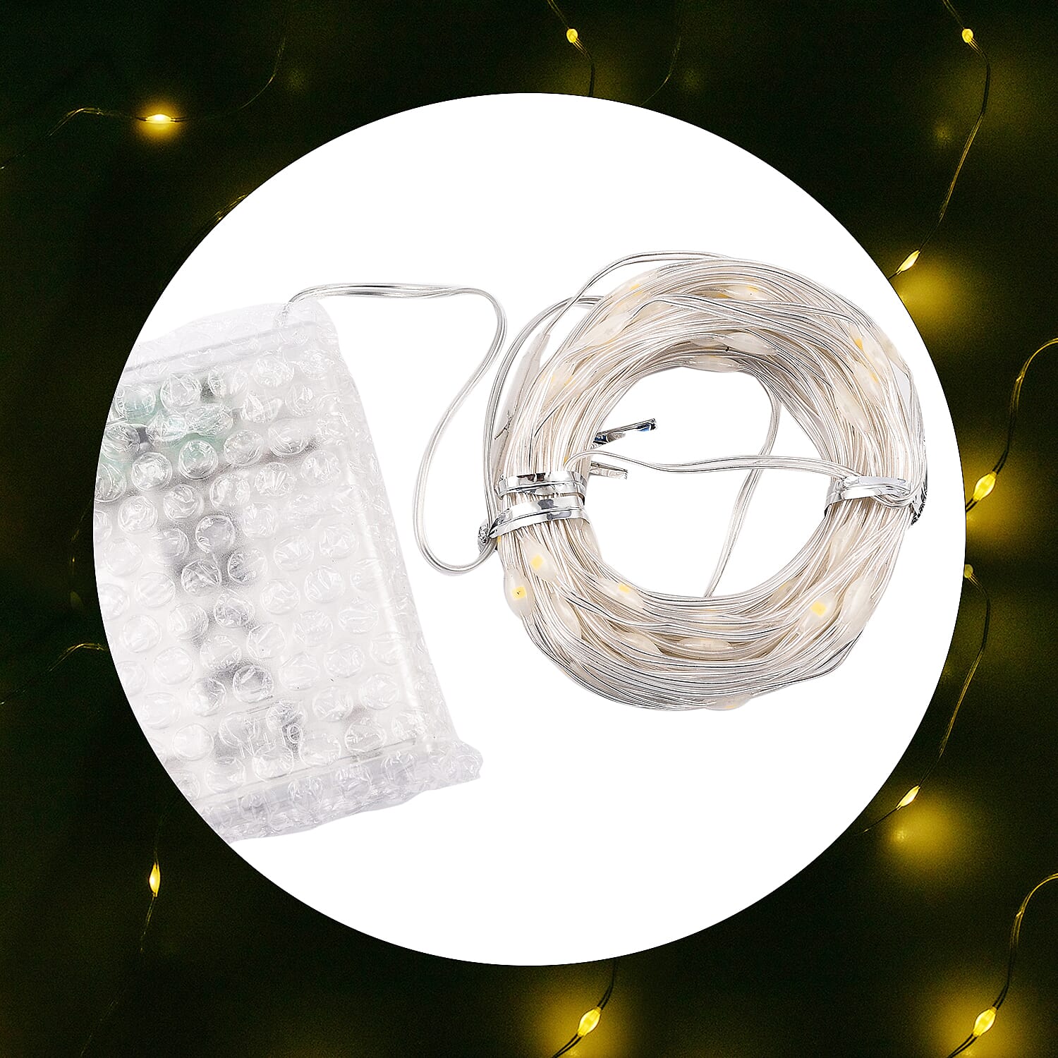 100 LED Lights with Flashing - Timer - Warm Light 8727925 0