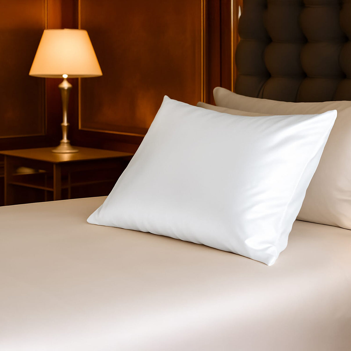 100% Mulberry Silk Pillowcase - Off White 8225787 2