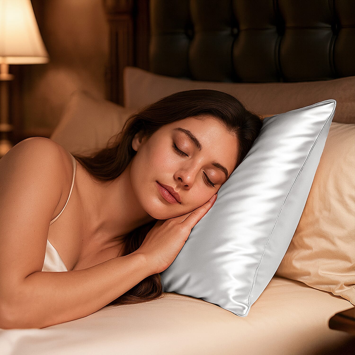 100% Mulberry Silk Pillowcase - Off White 8225787 4