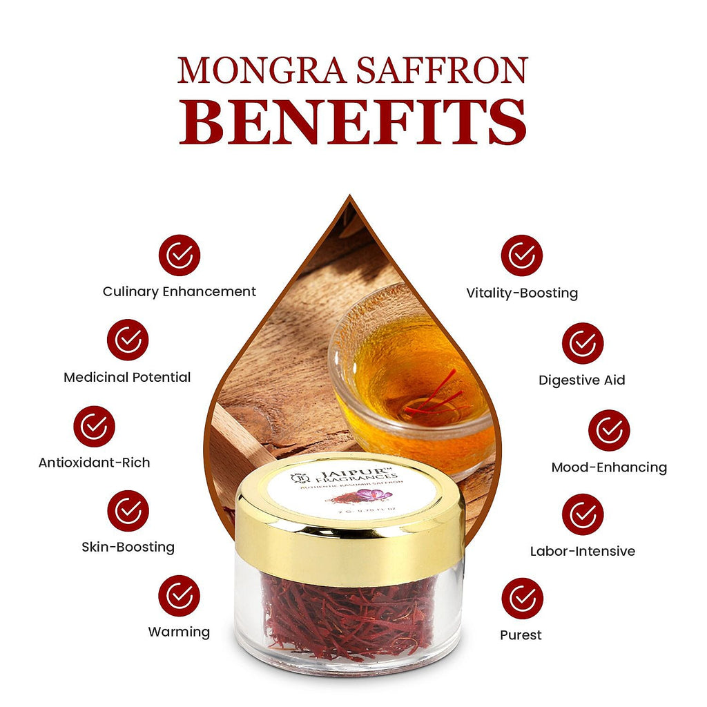 Certified 100% Pure & Natural KASHMIRI Mongra Grade Saffron - 2 Gms.